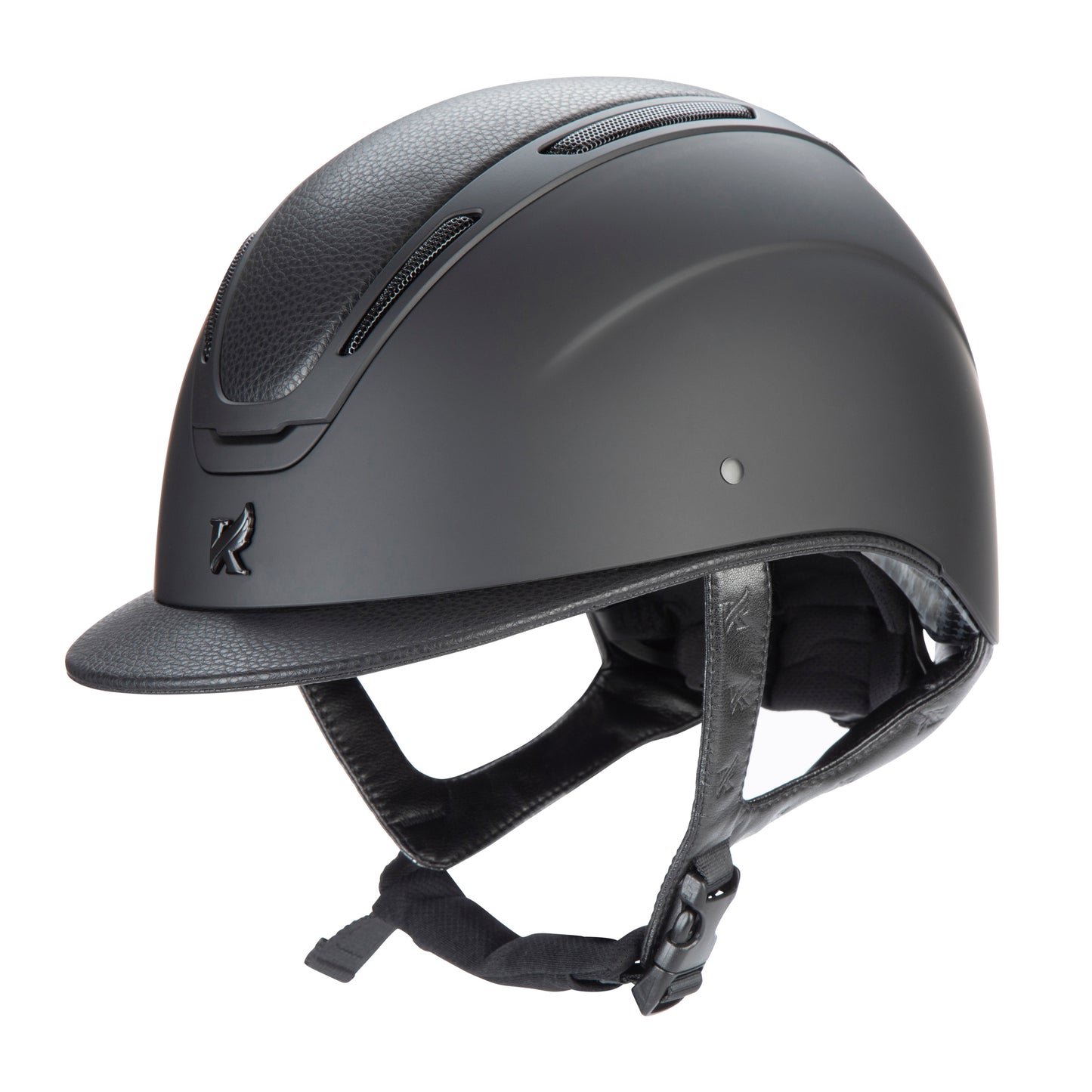 Karben Amity Leather Riding Hat Black