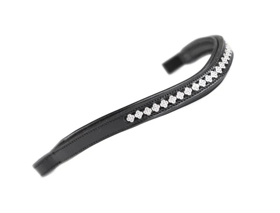 Velociti GARA Flower Diamante Browband - Black