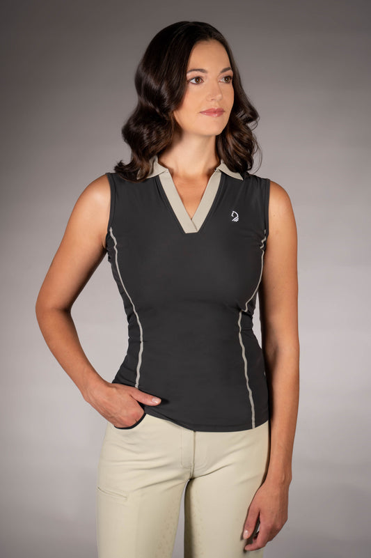 Polo shirt -Limone- sleeveless